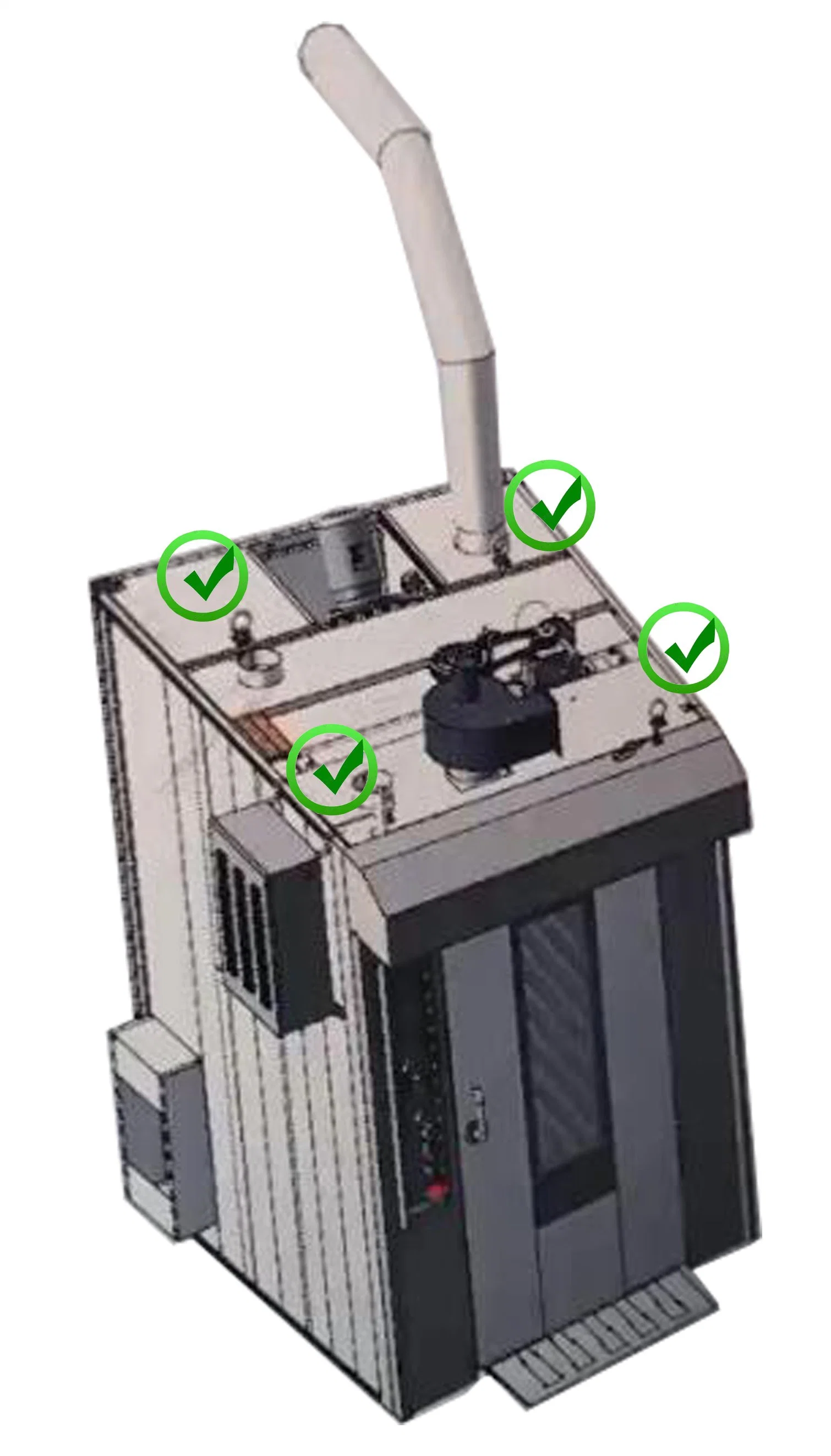 Fabricante de equipamento profissional de cozedura pão de baguetes padaria de forno rotativo de corte de pão de moer Máquina