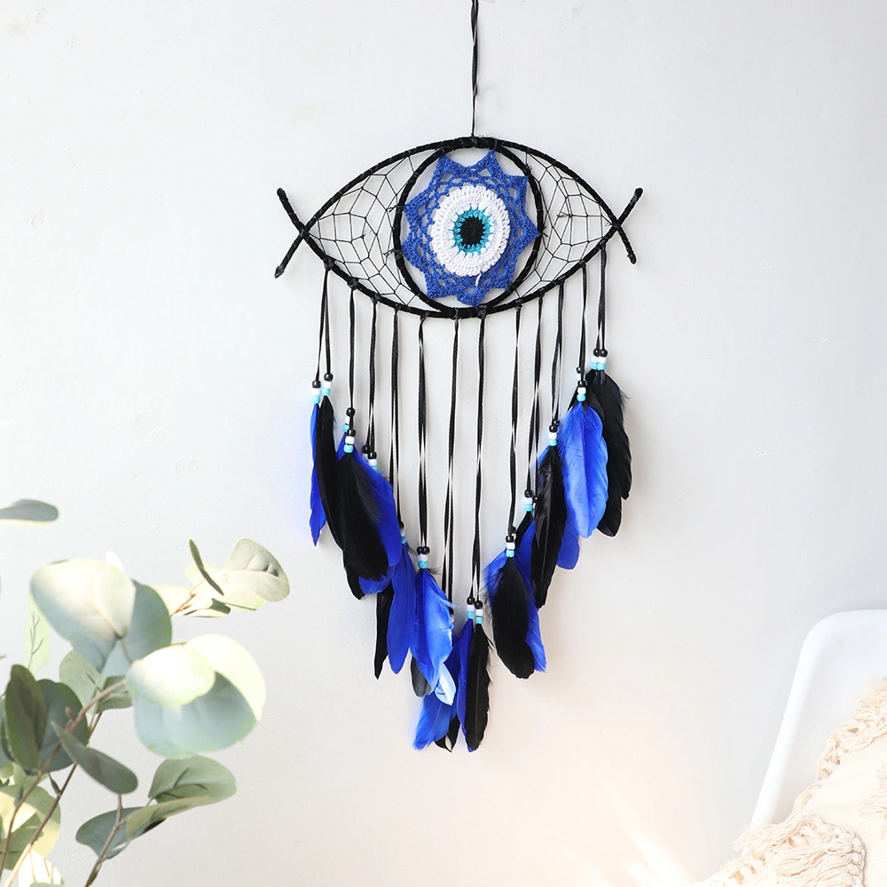 Mal de ojo Handmade sueño Catcher plumas coloridas Pared Decoración Decoracion