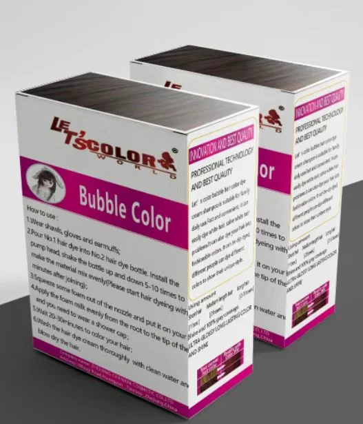 OEM Colour Permanent Hair Dye Shampoo Permanent Personal Super Bubble Hair