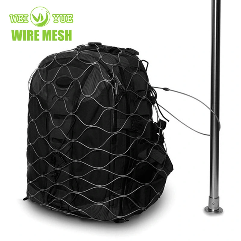 China Stainless Steel Anti-Theft Security Metal Wire Rope Mesh Bag