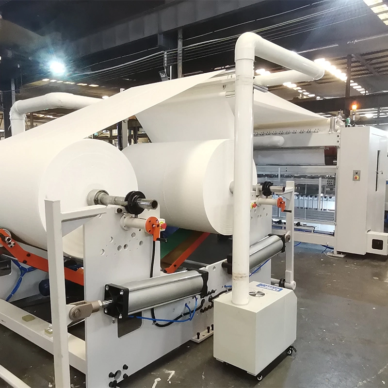 máquina de papel tisú de suministro de fabricación de máquina de plegado de papel higiénico de equipos de la carpeta Bolsa suave de la línea de producción de papel