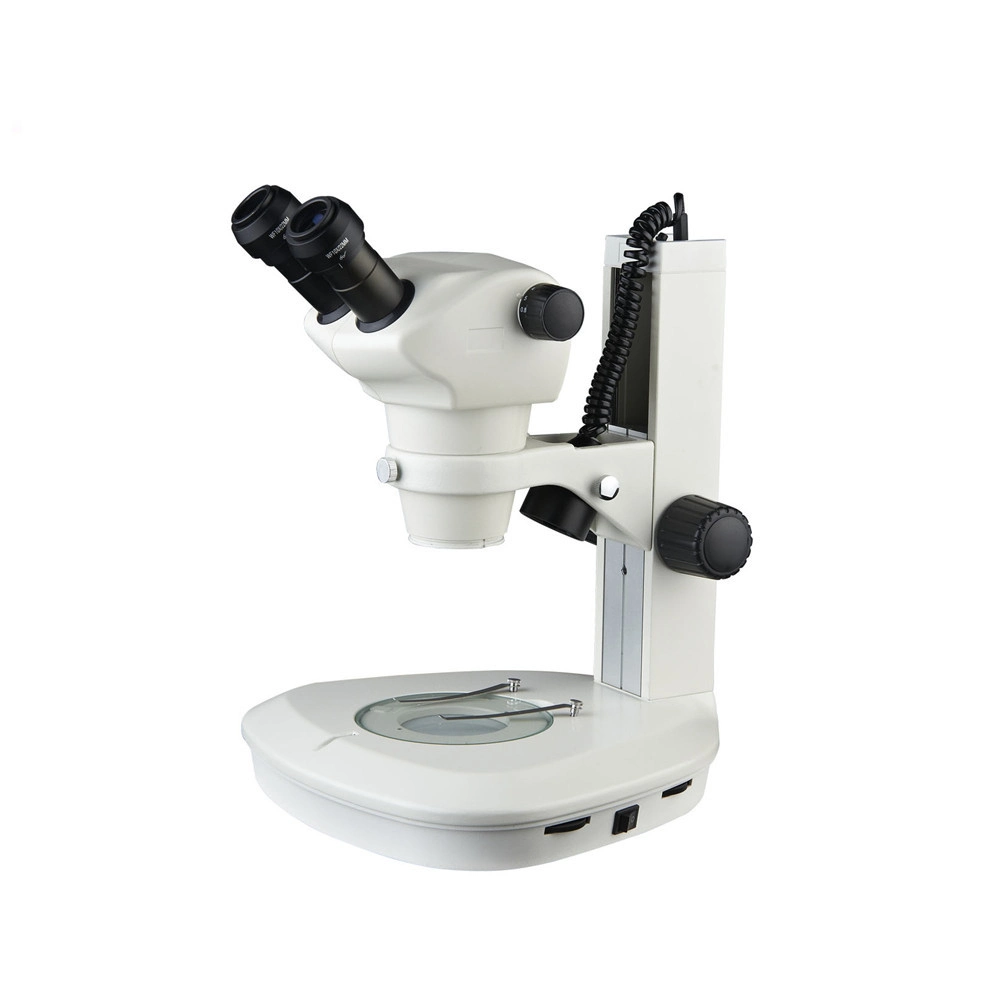 8X-50X de Zoom Binocular estereomicroscopios con incidente &amp; iluminación de transmisión