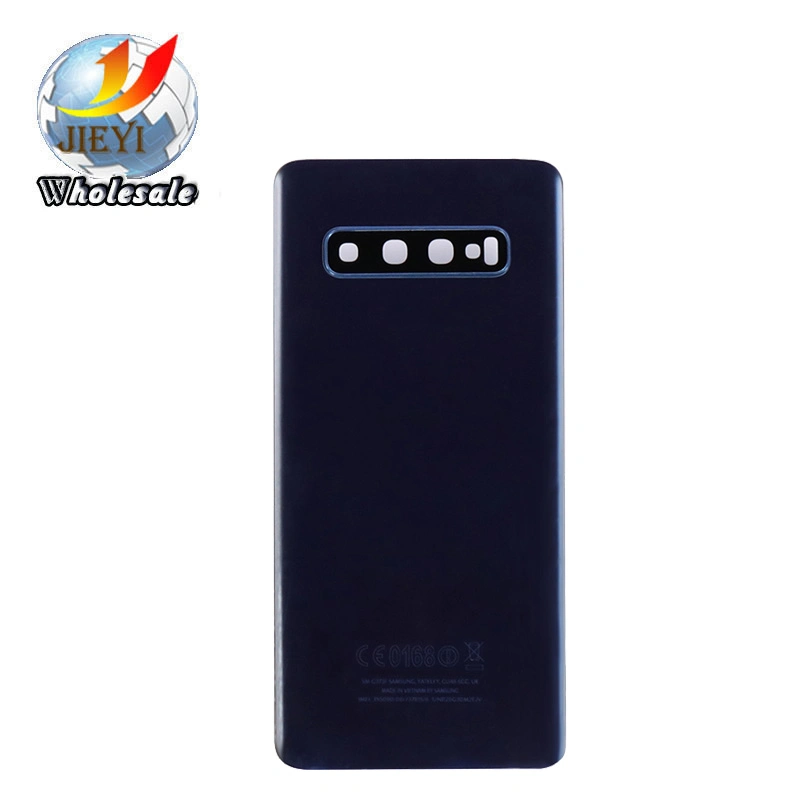 Alojamento de telefone móvel para a Samsung Galaxy S10 Plus G975f bateria traseira da tampa de vidro traseiro + lente de substituição