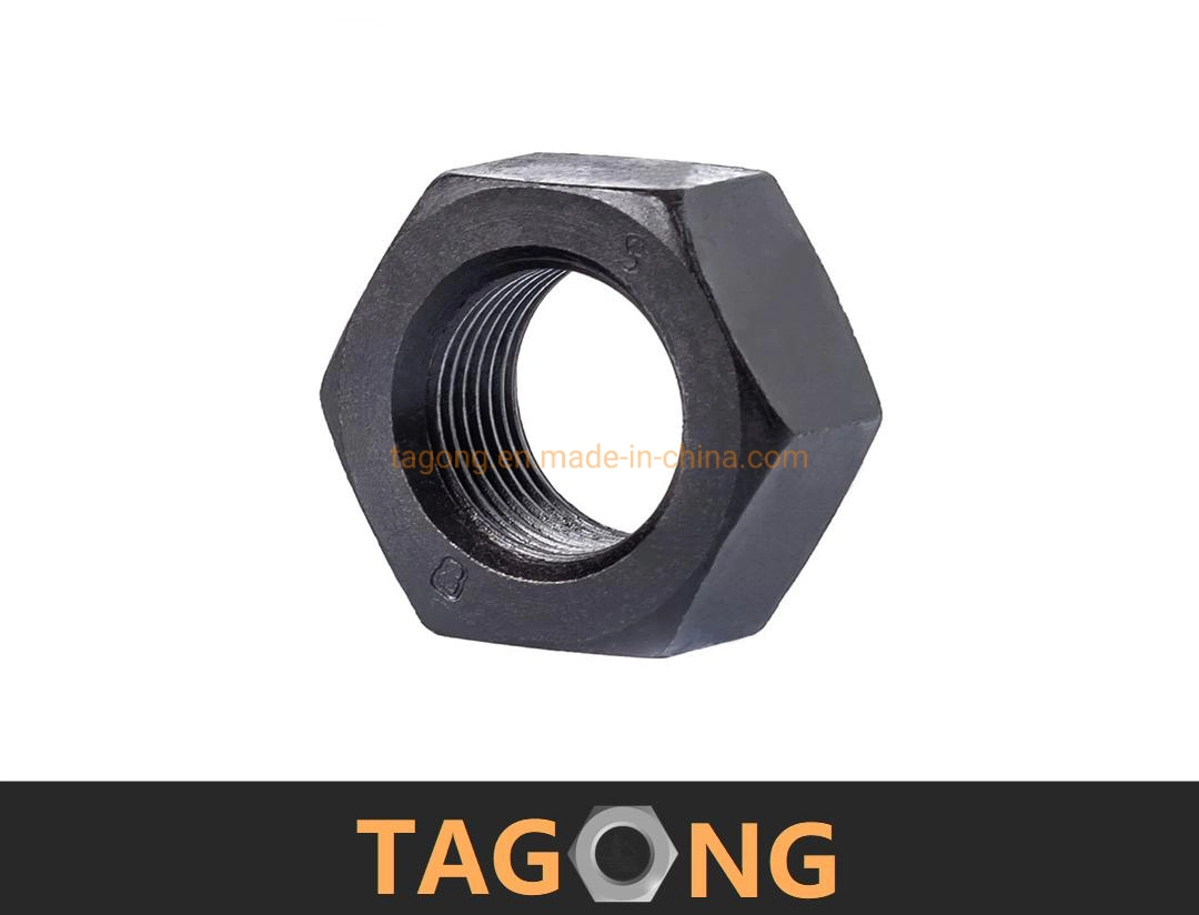 Black Class8 M52 Hex Nuts Heavy Nut ISO4032