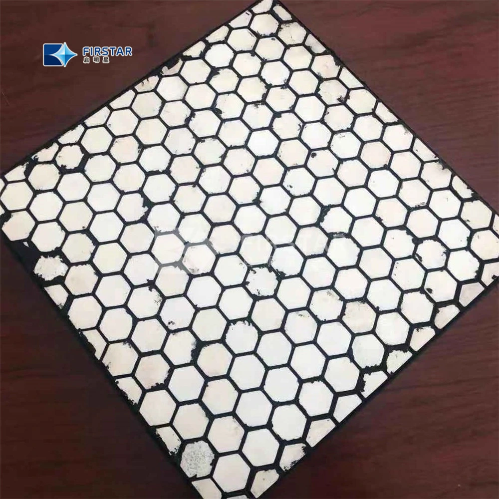 Anti Corrosion Alumia Zirconia Ceramic Mosaic Liner Mats with Polyester Handle