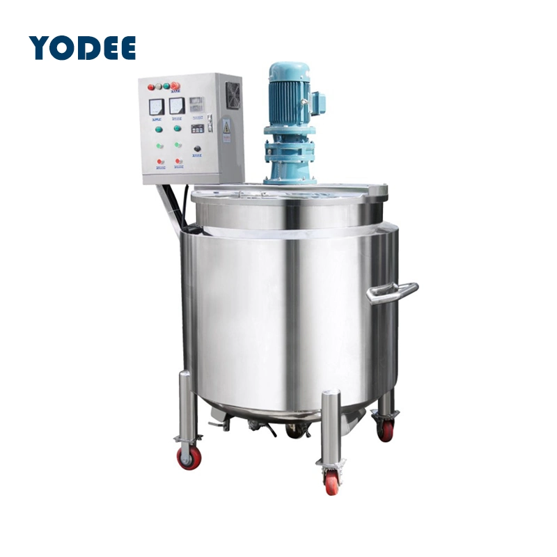 Industrial Chemical Jacketed Mixer Tank with Agitator Liquid Mixing Tank Mixing Equipment Hand Sanitizer Making Machine