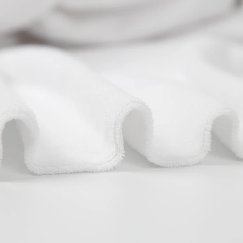 Tela de rizo de doble toalla de mezcla de nailon y poliéster para toalla de baño