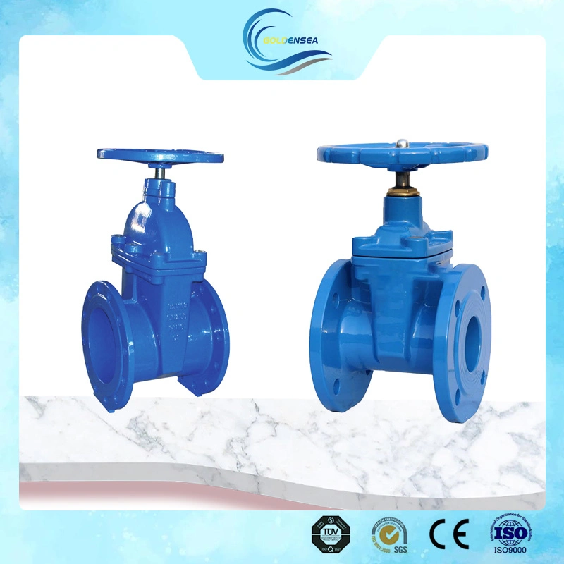 Water Use Soft Connection Rising Stem Slide Cast Iron Sluice Gate Valve Vale