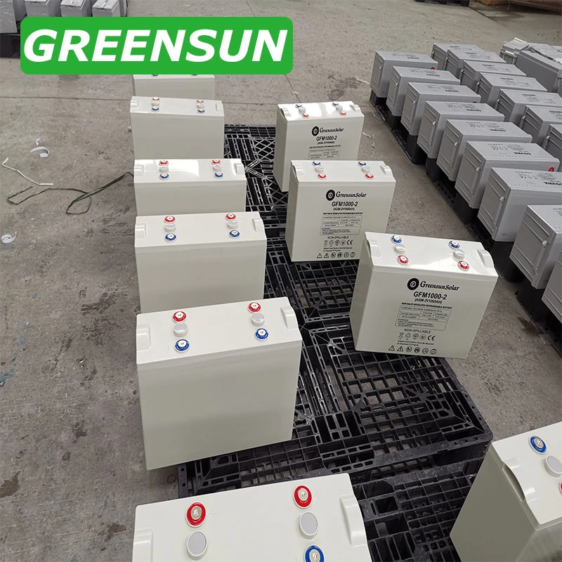 Deep Cycles Greensun 2V 800ah 1000ah Power Bank Inverter Battery