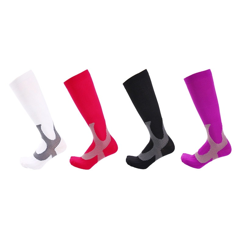 Max coloridos calcetines de compresión de diseño personalizado para la ejecución de deportes