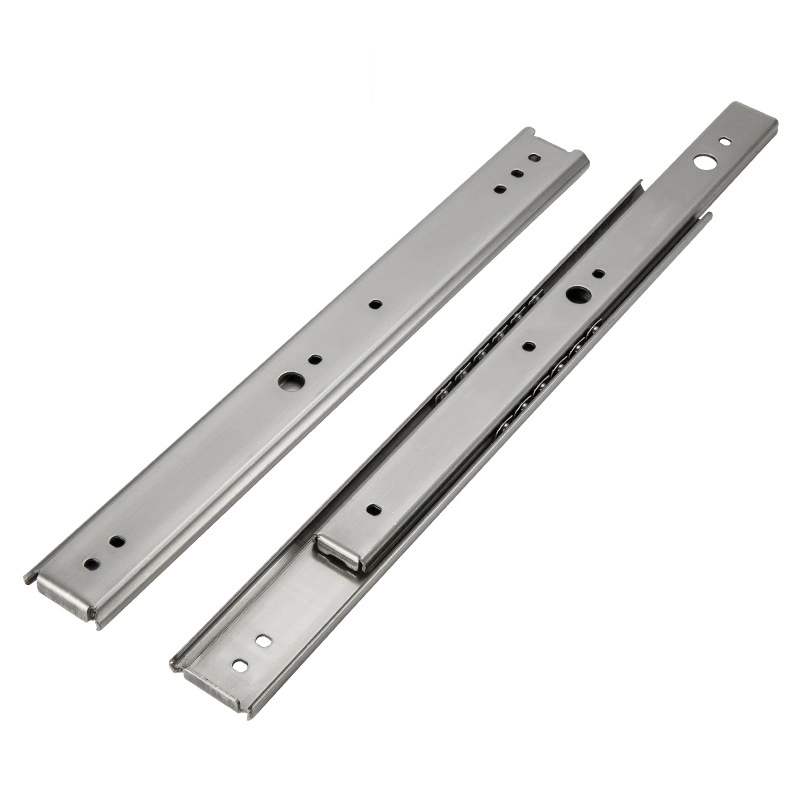 Telescopic Stainless Steel Furniture Accessories Slide Rail 2 Section Linear Guide Rail 36mm Width Slide