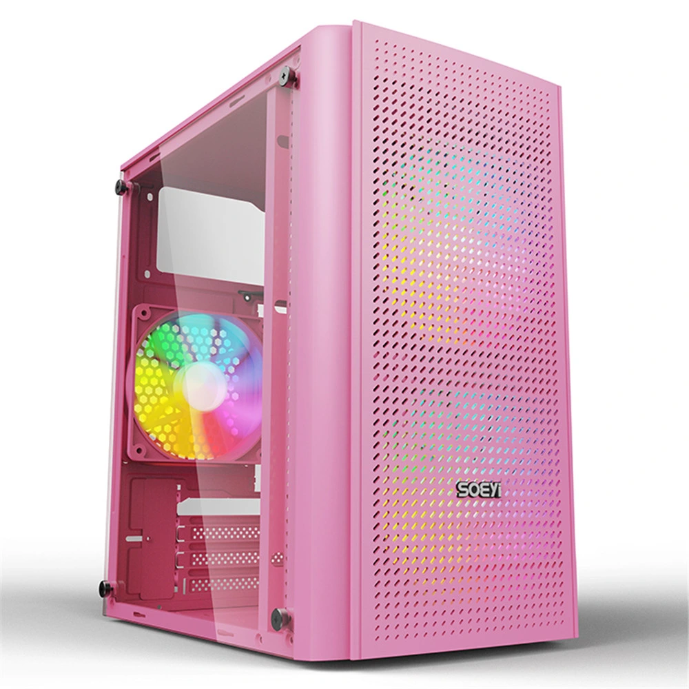 MID Tower Tempered Glass Gamer Small Gaming PC Case