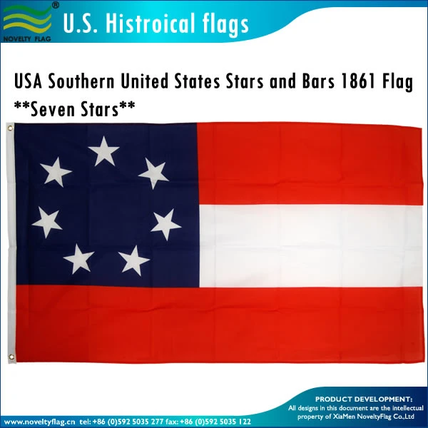 Siete Estrellas de la Guerra Civil batalla Louisiana Bandera (J-NF05F09097)