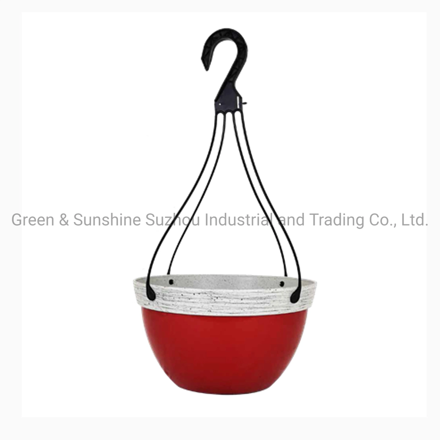 Factory Directly Sale High Quality Cheap Price Large Waterproof PP 12"Bell Hanging Basket with Hanger Plastic Flower Pot Plant Pot Garden Planter