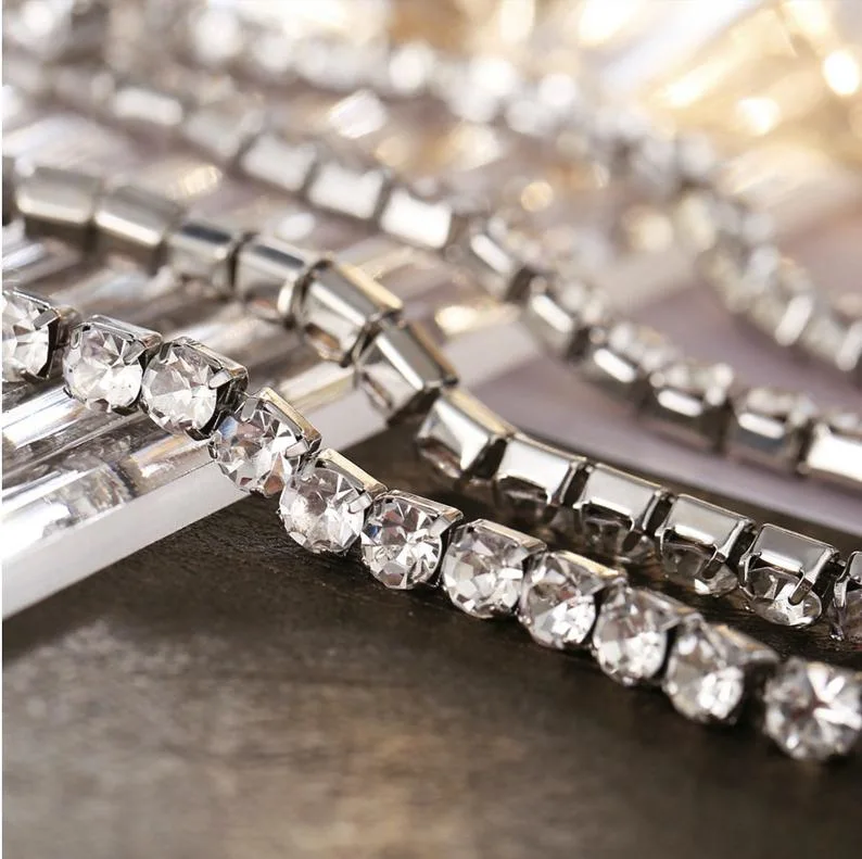 Moderno banhado a ouro jóias com Customized brilhando grau a Rhinestone Crystal / Pedra Zircon Bracelete Colar Anklet para senhoras mulheres