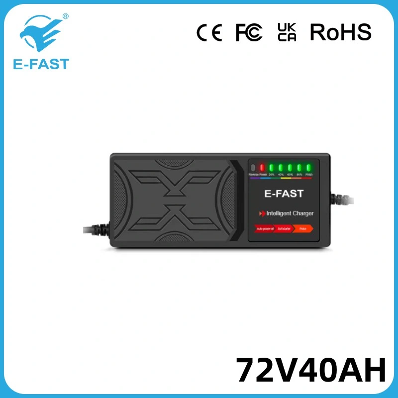 72V40Ah motocicleta Almacenamiento inteligente de Plomo Ácido coche Cargador de batería inteligente