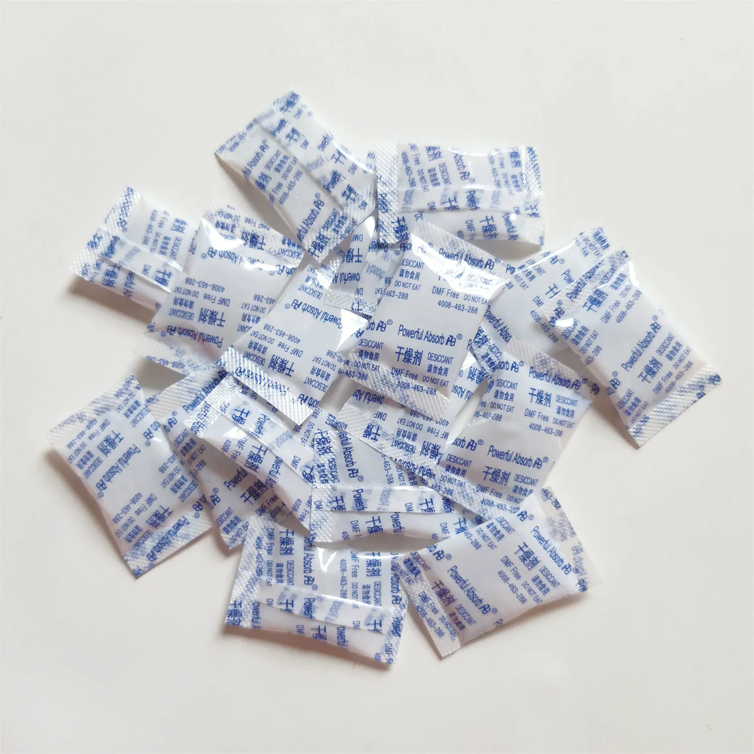 2g White Silica Gel in Plastic OPP Bag for Dried Food Storage