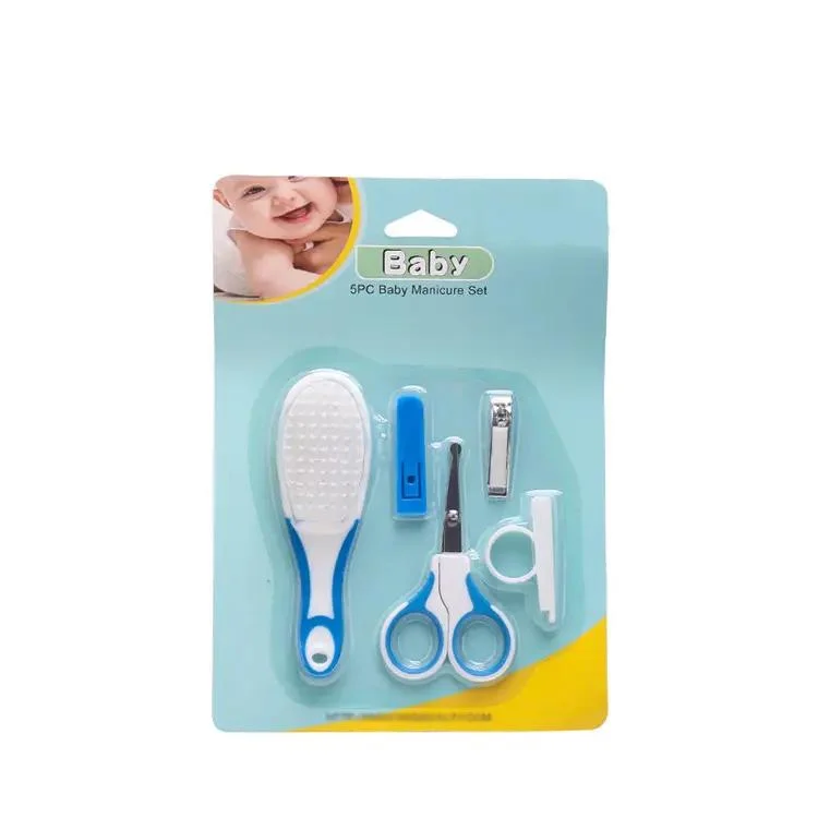 5 KITS de pregos para bebé Segurança em aço inoxidável cuidados com as unhas para bebé Conjunto de manicure
