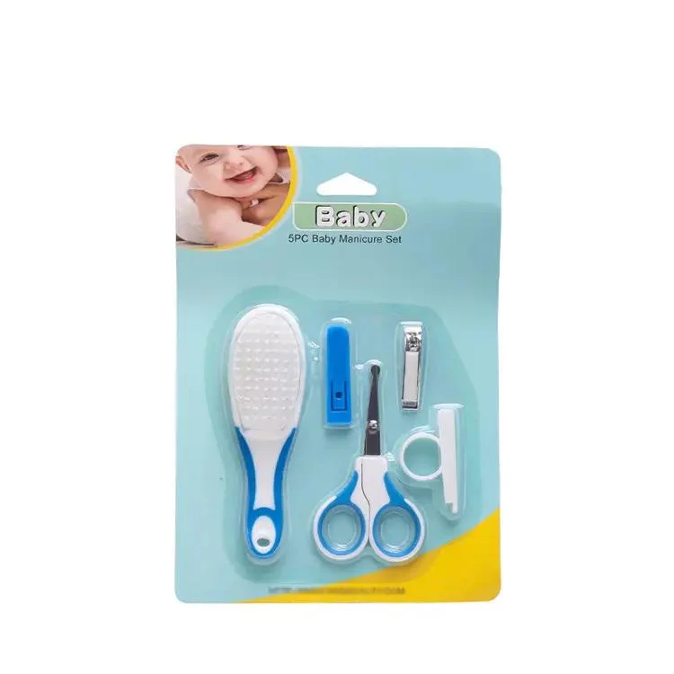 5pcs Kits d'ongles en acier inoxydable pour bébés Bébé Sécurité Soins des ongles Set de manucure