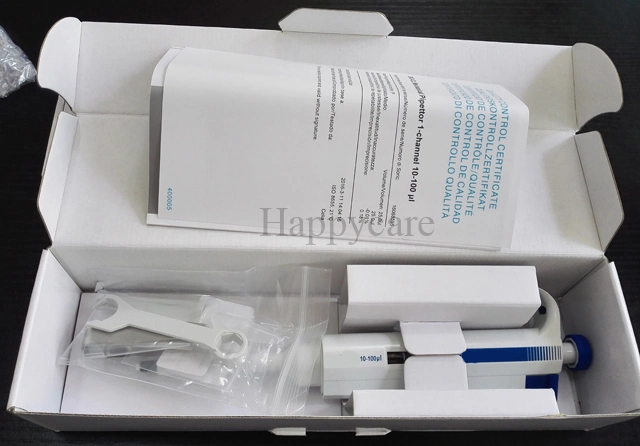 Hc-B071 Laboratory Ajustable Volume Basic Hot Sale Micropipette Single Channel Pipette