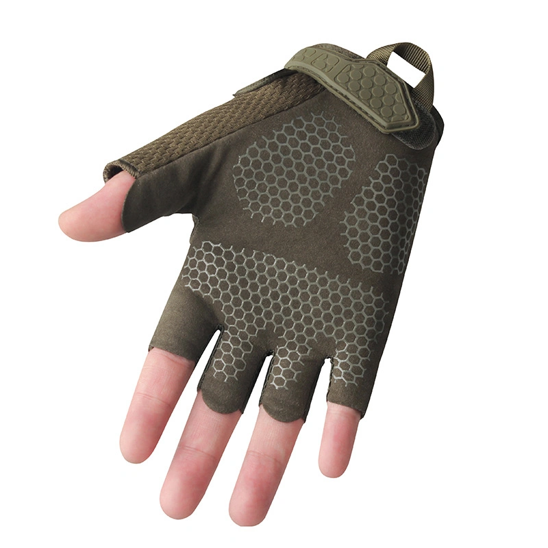 Hochwertige Abriebfeste Half Finger Nylon Combat Tactical Handschuhe Gl643