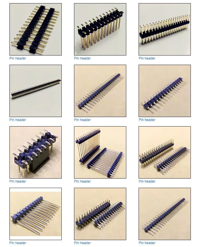 1.27/2.0/2.54 1xn Pin Double Plastic Connector SMT Straight Terminal L=Xx Pin Header