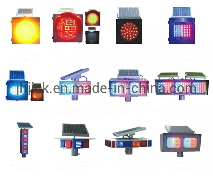 Solar Double Sides Flash Warning Light Traffic Safety Signs