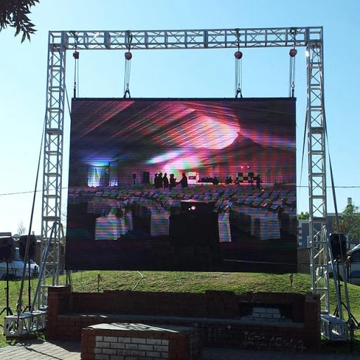 P10 Outdoor Rental LED Display 640*640 Iron Cabinet Factory Price