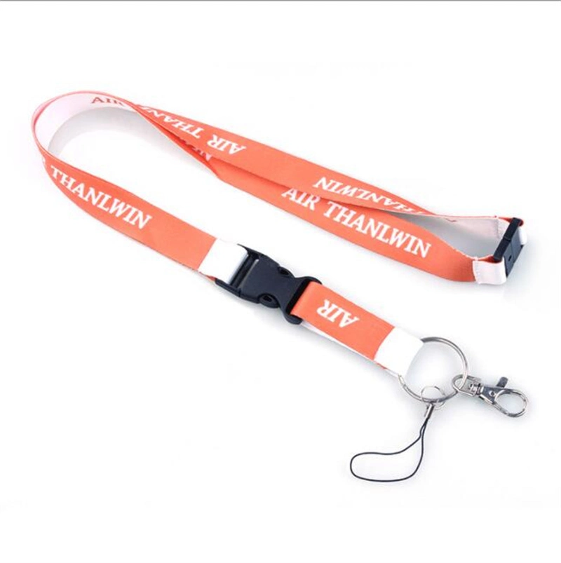 Factory Supplied Heat Transfer Printing Lanyard Detachable Mobile Phone Lanyard