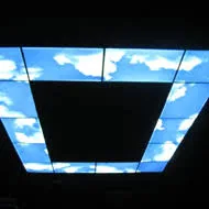 Blue Sky and White Clouds Square LED Panel Ceiling Light for Decoration Indoor