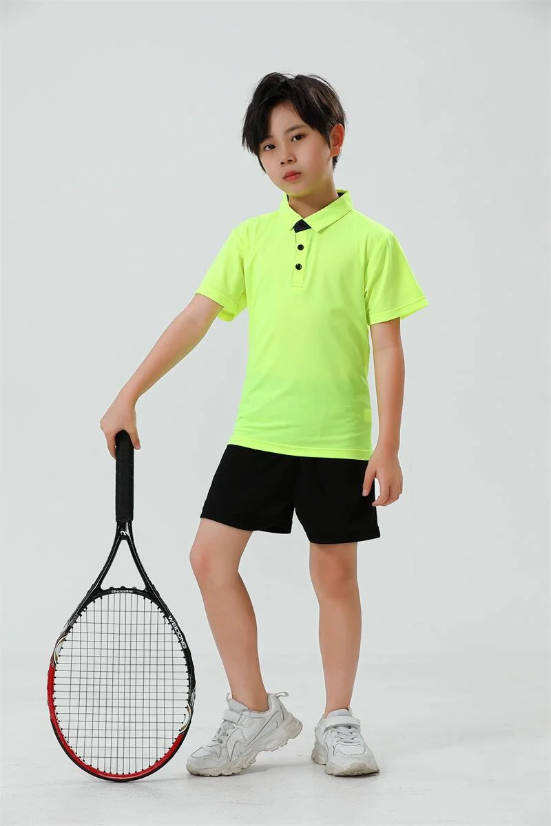 2022 Custom Summer Hot Sale Polo Neck Sport Printing Boys Girls Children Polo Shirt