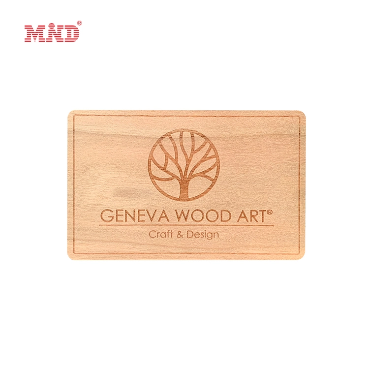 2022 Full Color Printing New Design Wooden Card