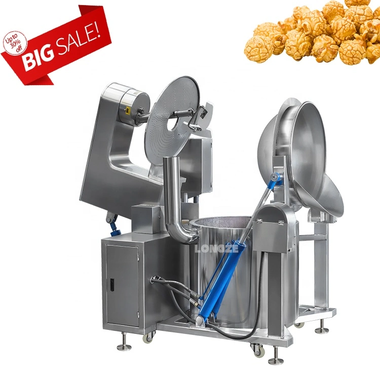 Une grande capacité industrielle pop-corn au caramel automatique Making Machine pour la vente