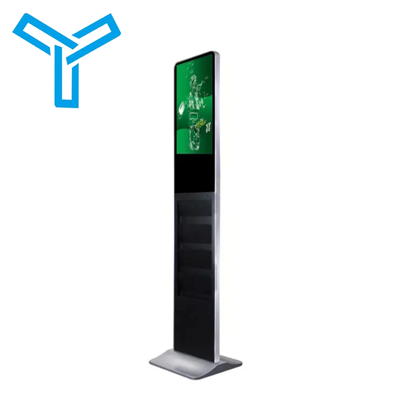 ODM OEM 21,5''' kommerzielle Magazinhalter Indoor Media Werbeboden Stand Android Interactive Kiosk Digital Signage Ad Player