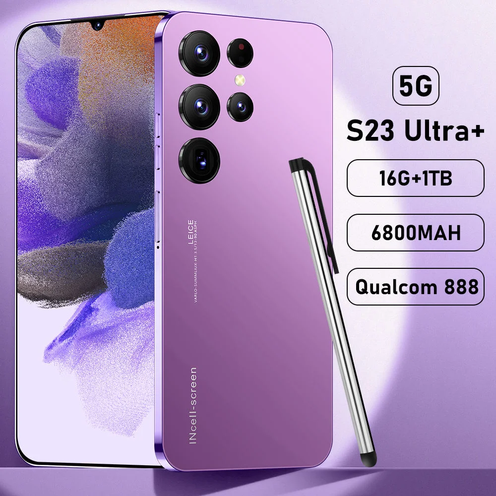 2023 Мобильный телефон с разблокированным множителем Glxy S23 Ultra 1256/512GB 5g Смартфоны S21 Ultra