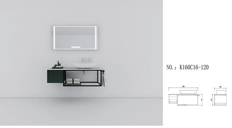 Nueva llegada fábrica Precio decoración Hotel Baño de cerámica con acero inoxidable Acero enmarcado