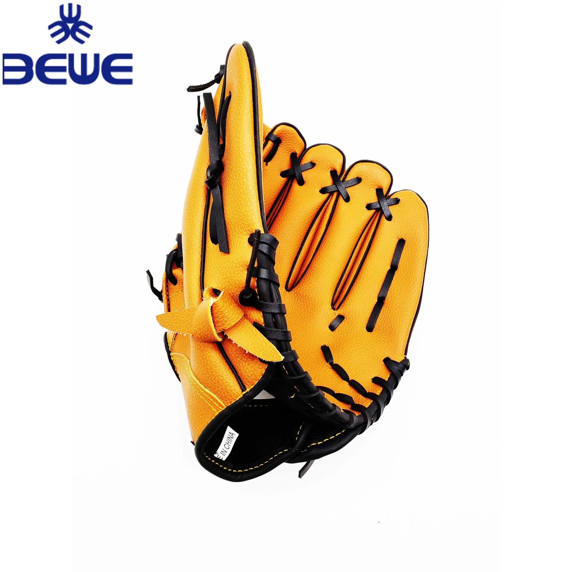 High Quality Custom Design PVC/PU/Cowhide/Pig Skin Adult Kid Kip Leather Baseball Gloves
