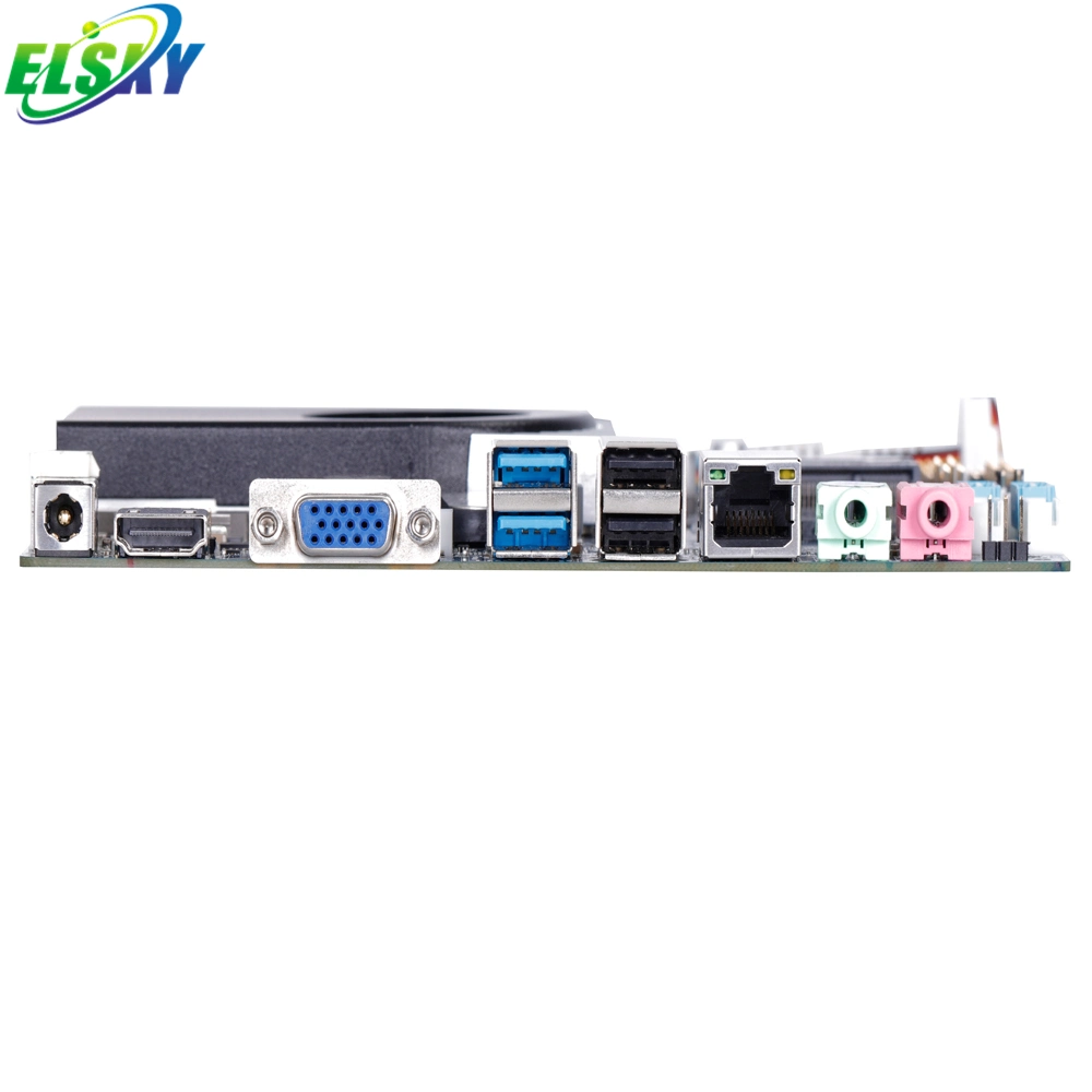 Elsky 170*170mm Thin Mini-ITX Industrie-Motherboard DC 12V/19V Netzteil Mit CPU 7th Gen i3-7020u 7100U 7130u Qm9700