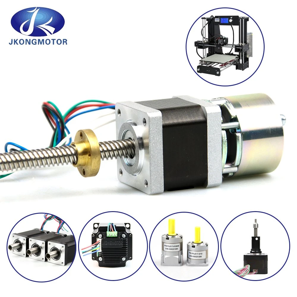 12V 24V NEMA 8 11 17 23 24 34 42 52 Mini Micro Kugelgewindetrieb Linear Mit Geschlossener Schleife Schrittmotor Schrittmotor-Motoren mit Planetengetriebe / Bremse / Encoder