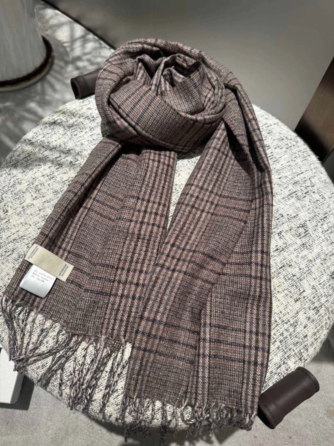 Knitted Scarf Replica Merino Wool Cashmere Scarf Designer Retro Versatile Winter Women Scarves Replicas Christmas Gift