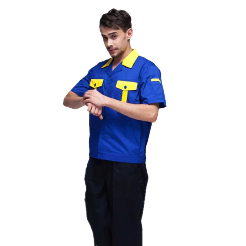 Ropa de trabajo de verano de alta calidad uniforme Mechanic de seguridad Camisetas de trabajo transpirables Para hombres y mujeres