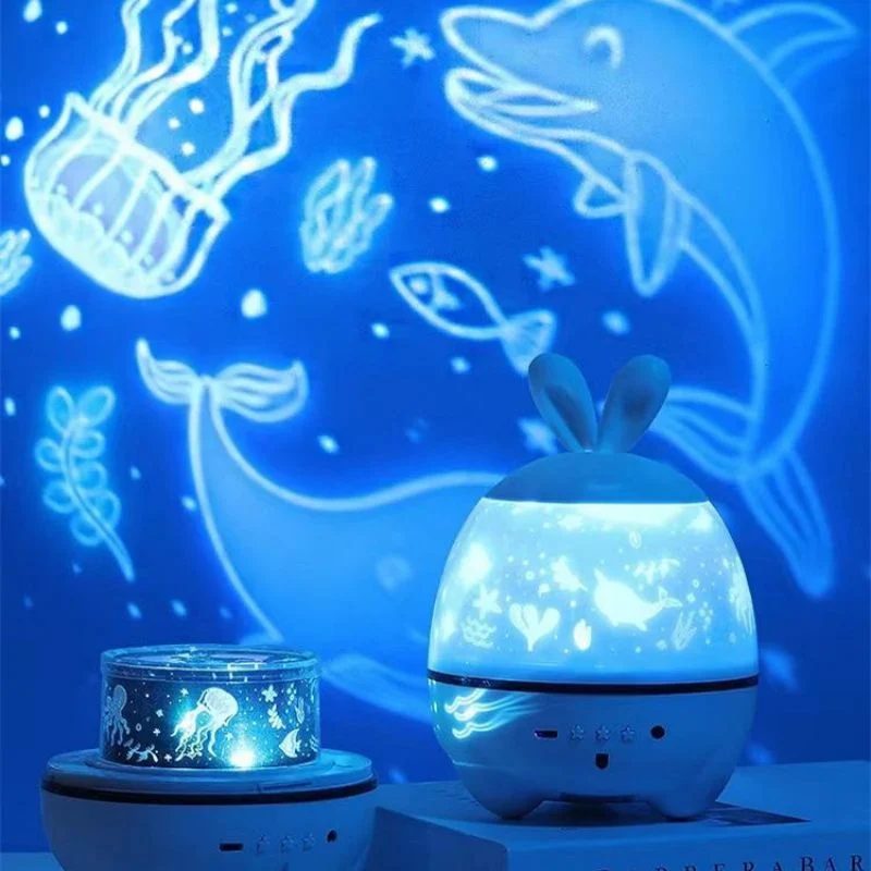 Music Bluetooth Rotating Multiple Color 6 Projection Star Projector Light