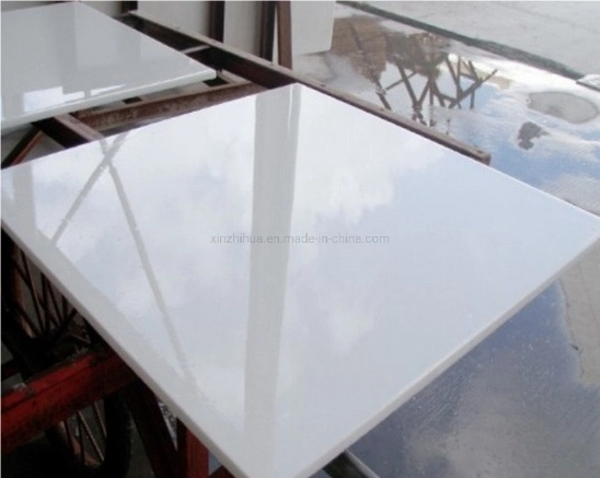 White Crystallized Glass Marble Slabs/Tile/Wall Cladding/Floor Covering/Interior Decoration/Stage Face Plate