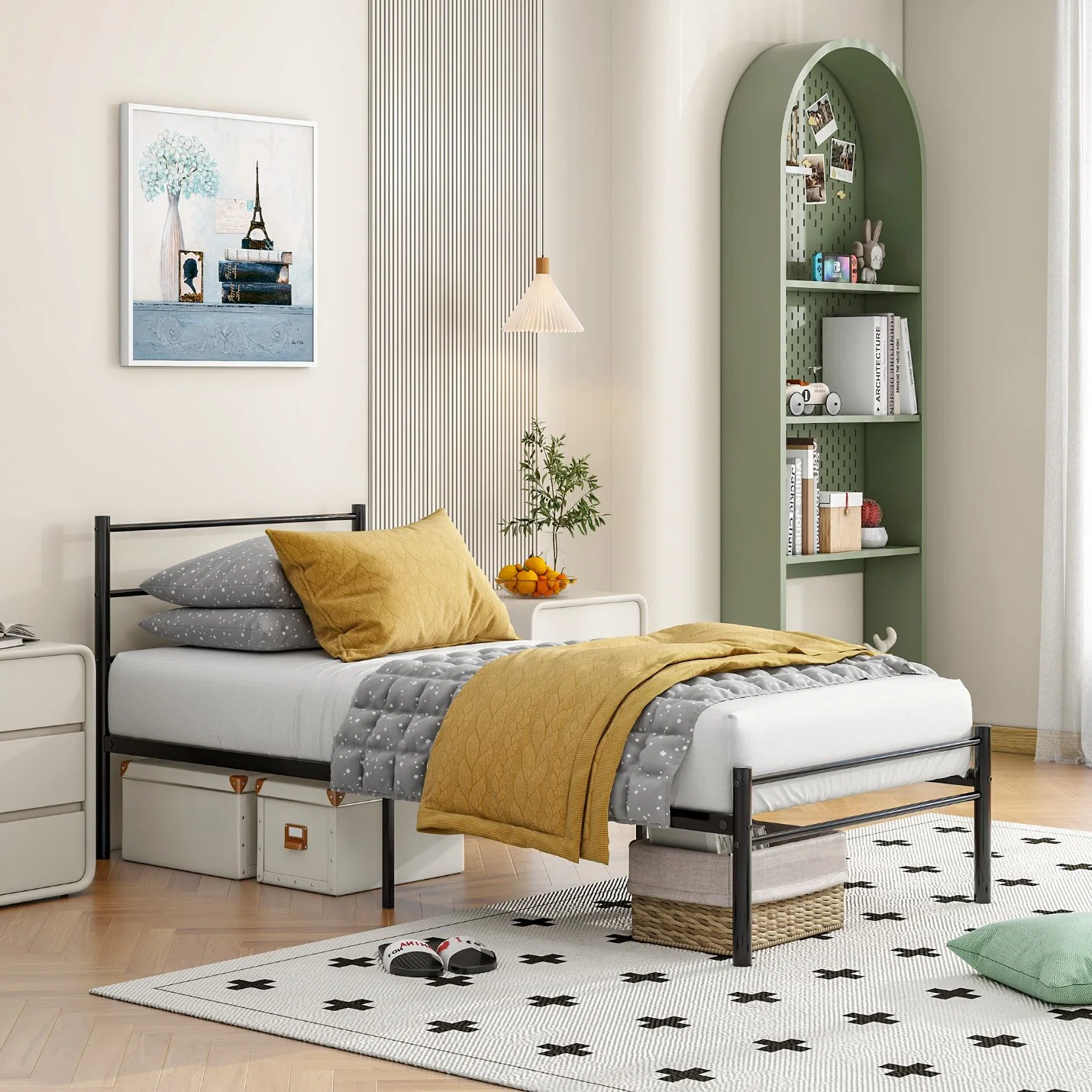 Mobiliário moderno simples Metal Bed Design