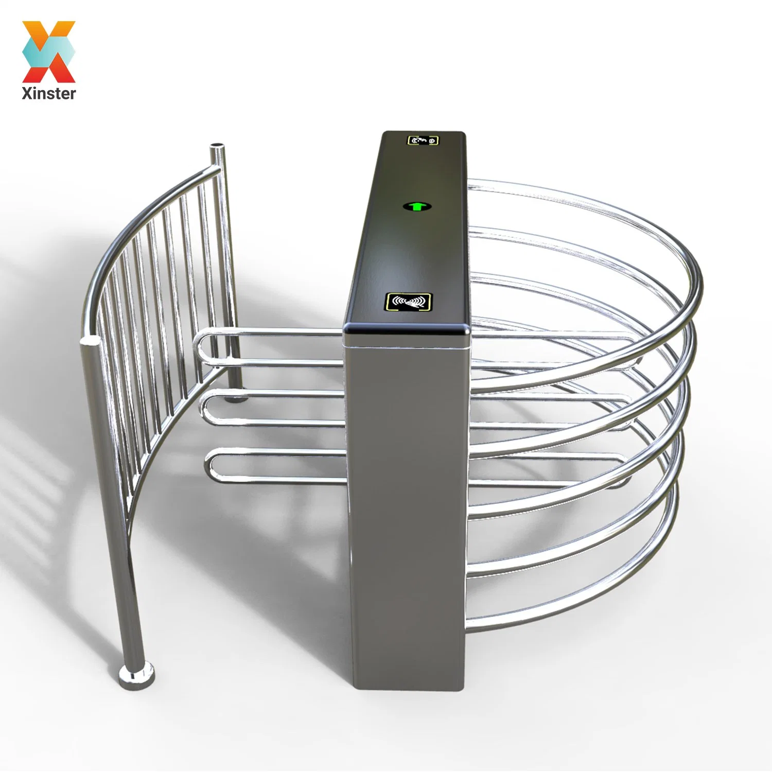 High quality/High cost performance Security Full Height Turnstiles Glass Turnstiles for Office Building Control Half Height Turnstiles Rotating Door