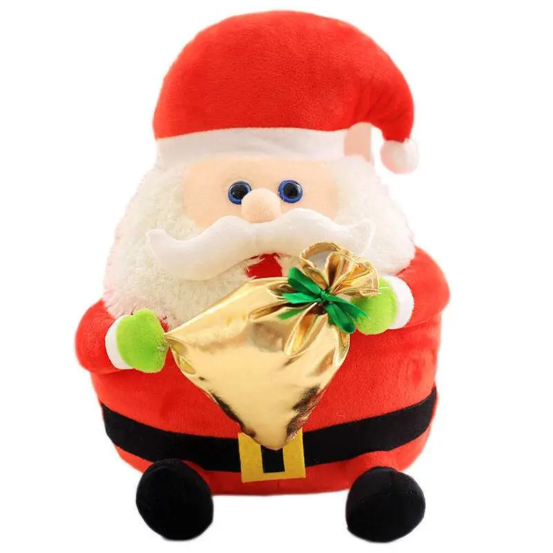 Soft Plush Stuffed Santa Claus Toys Christmas Gift