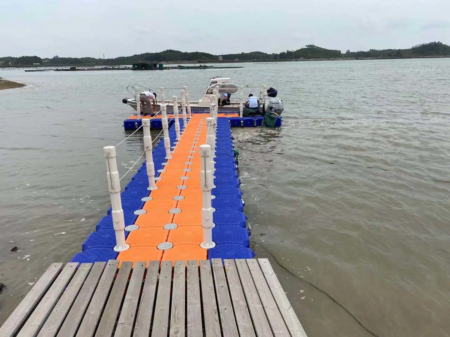 500*500*400mm Single Cube Floating Dock for Rib Boats