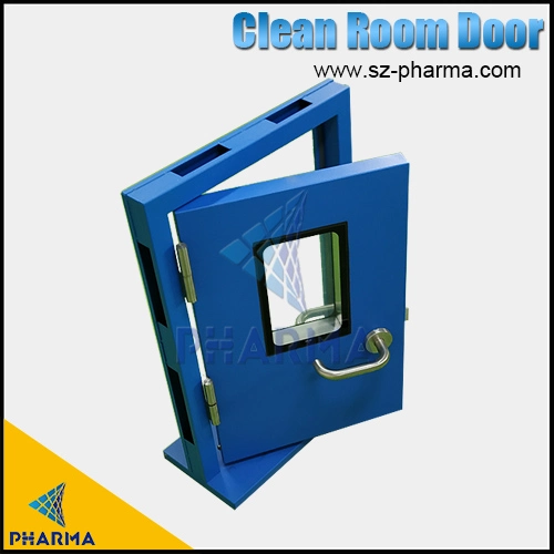 Manual Swing Hygienic Hinged Fire Rated Steel Cleanroom Door