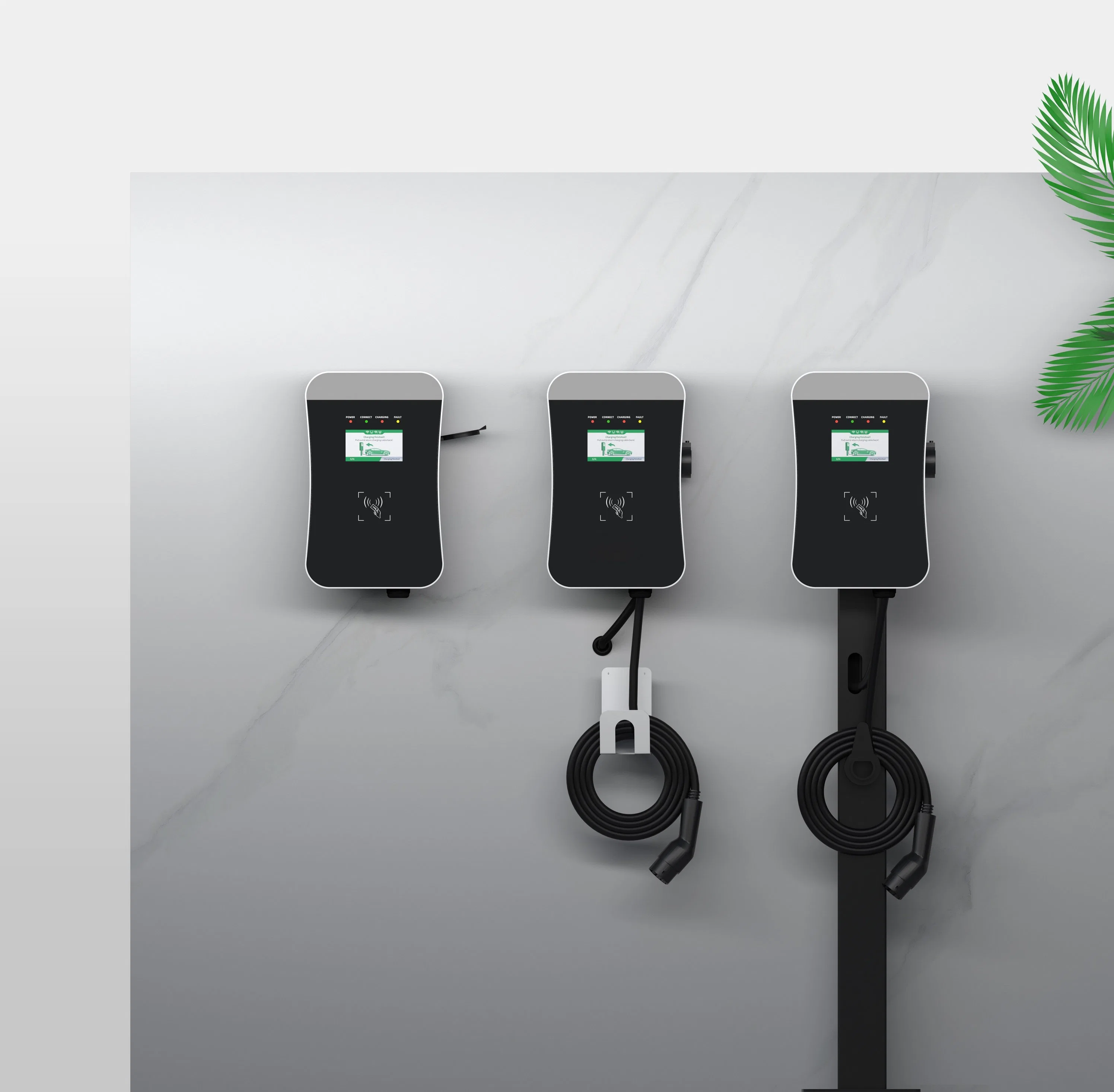 Weeyu Type 2 32A 7kw 1 Phase EV Charging Station WiFi APP Control for Household Wallbox