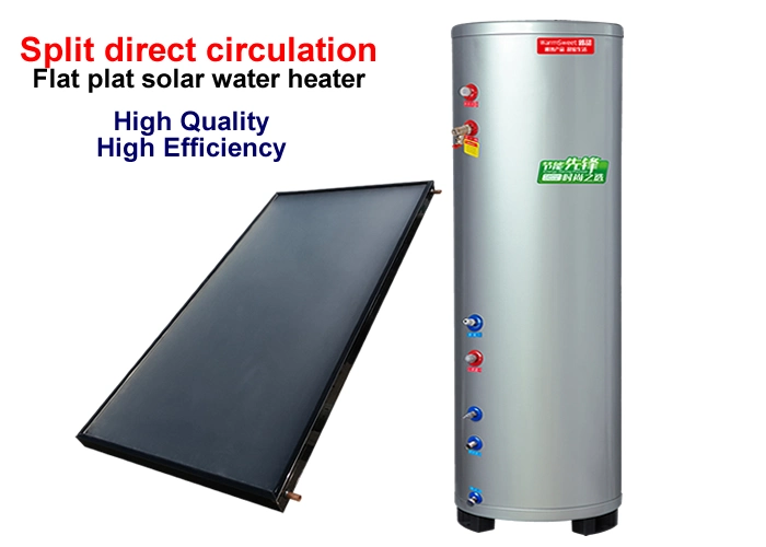 Supply Split Pressurized Type Solar Water Heater with Flat Plate Solar Collector Panel